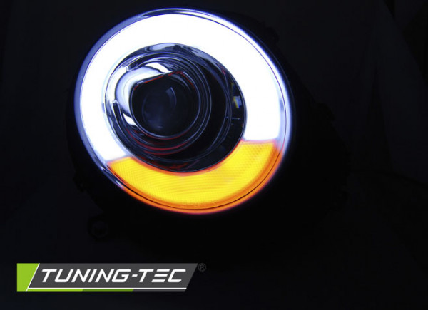 Přední světla LED Tubelight BMW Mini Cooper 06-14 chromová