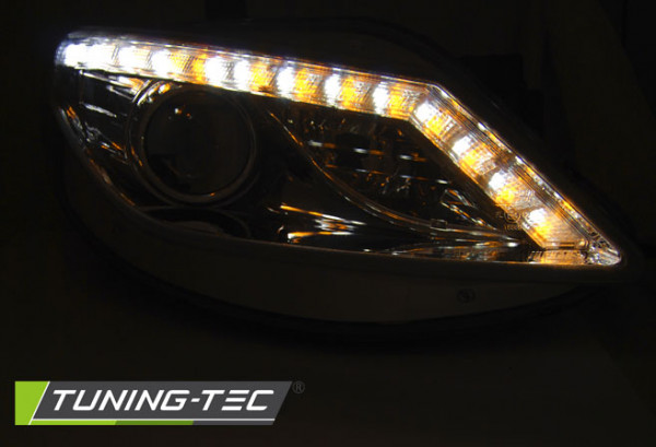 Přední světla s LED SEAT Ibiza 6J 08-12 LED blinkr chromová