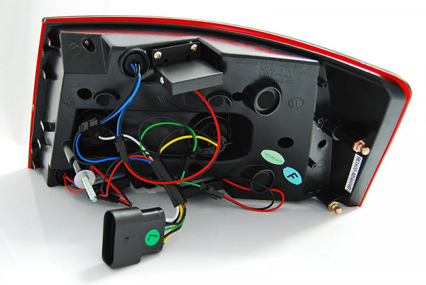 Zadní světla LED bar Audi A6 C6 04-08 sedan 6-pin černá