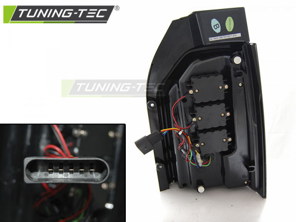 Zadní světla LED BAR SEQ VW T6 15- černá (žárovky)