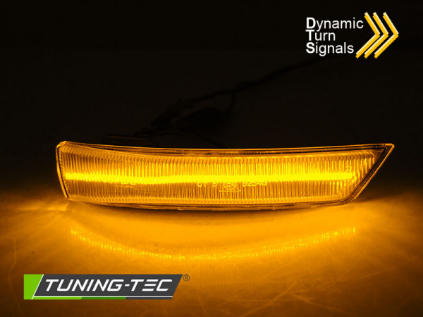 Blinkry boční LED do zrcátek, dynamické Ford Focus 08-17/Mondeo 10-14 bílé